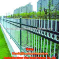 Plastic spraying rot proof zinc steel fence ring-type three beam type grass land protecting Wrought iron fence